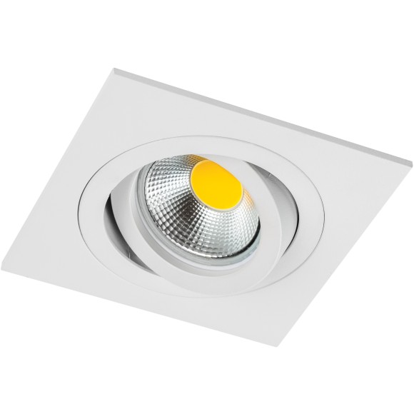 Светильник квадратный белый встраиваемый MR16/GU10 max 12Вт Singo Base Lightstar 011615