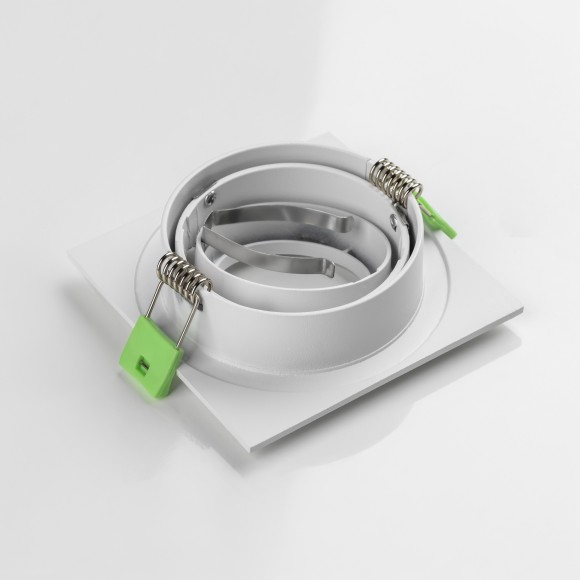 Светильник квадратный белый встраиваемый MR16/GU10 max 12Вт Singo Base Lightstar 011615