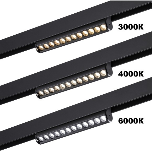 359947 Трековый светодиодный линейный SMART светильник 220В, 10Вт, 3000-6000К, 650Лм, CRI90 пульт ДУ/Tuya Smart Life/Алиса Novotech VECTOR