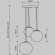 MOD321PL-03G1 Подвесной светильник с 3 стеклянными плафонами шарами, 3 лампы Е14, основание матовое розовое золото Maytoni Basic form