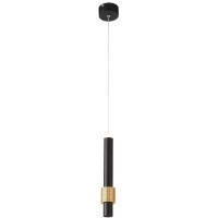SL1591.403.01 Светильник подвесной ST-Luce Черный, Анодированный золотой/Черный LED 1*6W 3000K Подвесные светильники