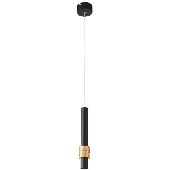 SL1591.403.01 Светильник подвесной ST-Luce Черный, Анодированный золотой/Черный LED 1*6W 3000K Подвесные светильники