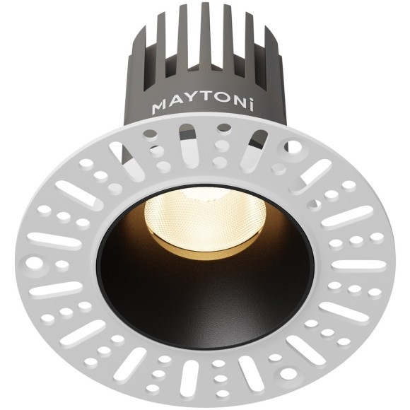 Встраиваемый светильник Maytoni Dip Hight LED Ra90 Lm1060 3000K 10Вт 50° DL119-10W-3K-TRS-B