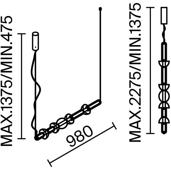 Подвесной светильник Maytoni MOD210PL-L39BS3K
