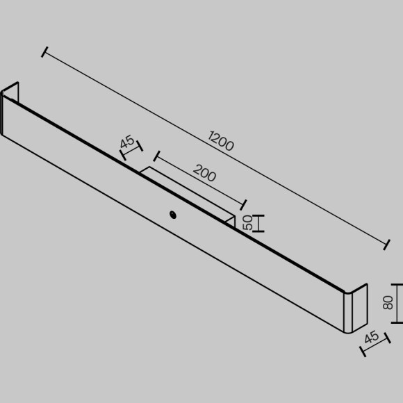 Настенный светильник с сенсорным управлением Maytoni MOD492WL-L20BK