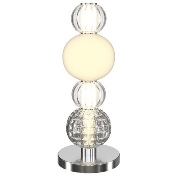 Интерьерная настольная лампа светодиодная с выключателем Collar MOD301TL-L18CH3K Интерьерная настольная лампа светодиодная с выключателем Collar MOD301TL-L18CH3K