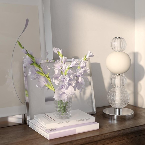 Интерьерная настольная лампа светодиодная с выключателем Collar MOD301TL-L18CH3K Интерьерная настольная лампа светодиодная с выключателем Collar MOD301TL-L18CH3K