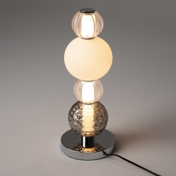 Интерьерная настольная лампа светодиодная с выключателем Collar MOD301TL-L18CH3K Интерьерная настольная лампа светодиодная с выключателем Collar MOD301TL-L18CH3K