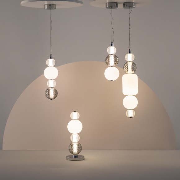 Интерьерная настольная лампа светодиодная с выключателем Collar MOD301TL-L18CH3K Интерьерная настольная лампа светодиодная с выключателем Collar MOD301TL-L18CH3K