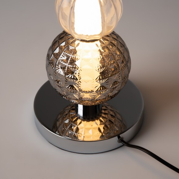 Интерьерная настольная лампа светодиодная с выключателем Collar MOD301TL-L18CH3K Интерьерная настольная лампа светодиодная с выключателем Collar MOD301TL-L18CH3K