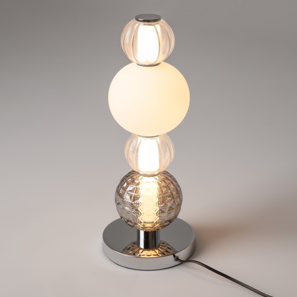 Интерьерная настольная лампа светодиодная с выключателем Collar MOD301TL-L18CH3K Интерьерная настольная лампа светодиодная с выключателем Collar MOD301TL-L18CH3K