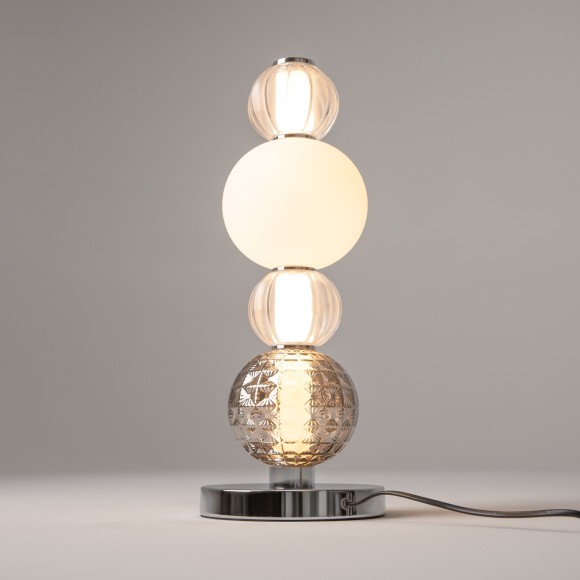 Интерьерная настольная лампа светодиодная с выключателем Collar MOD301TL-L18CH3K Интерьерная настольная лампа светодиодная с выключателем Collar MOD301TL-L18CH3K