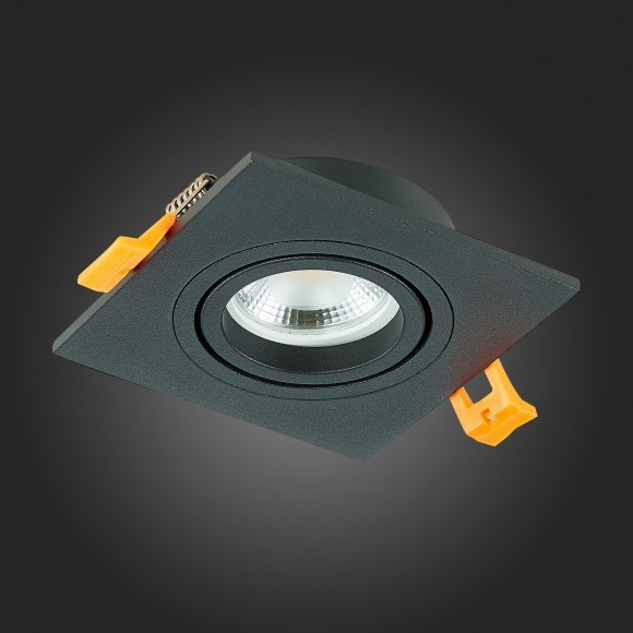 ST251.408.01 Св-к встр. Черный GU10 1*50W IP20 L92xW92xH27 220V Без ламп Встраиваемые светильники ST251.408.01 Св-к встр. Черный GU10 1*50W IP20 L92xW92xH27 220V Без ламп Встраиваемые светильники