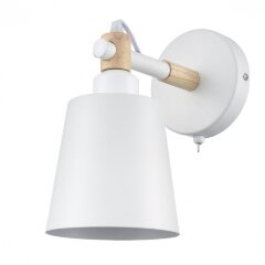 8097/1W MODERNI LN25 белый/белый металл, дерево/металл Бра Е27 1*60W 220V ROSALINA 8097/1W MODERNI LN25 белый/белый металл, дерево/металл Бра Е27 1*60W 220V ROSALINA