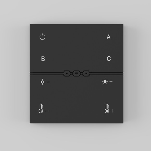 Беспроводная настенная панель управления Smart светильниками Maytoni Exility DRC034-8-B