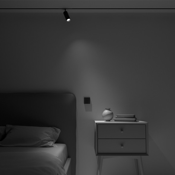 Беспроводная настенная панель управления Smart светильниками Maytoni Exility DRC034-8-B