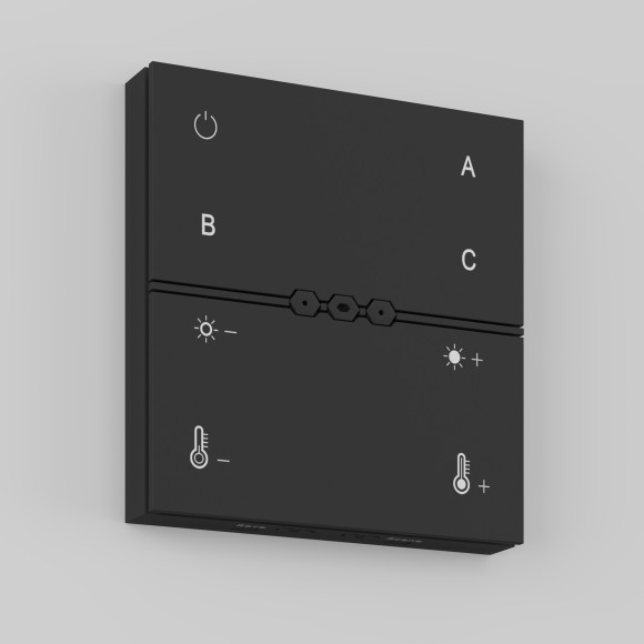 Беспроводная настенная панель управления Smart светильниками Maytoni Exility DRC034-8-B