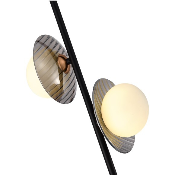 SL1521.403.02 Светильник подвесной ST-Luce Черный/Дымчатый, Белый G9 2*5W 4000K NOON