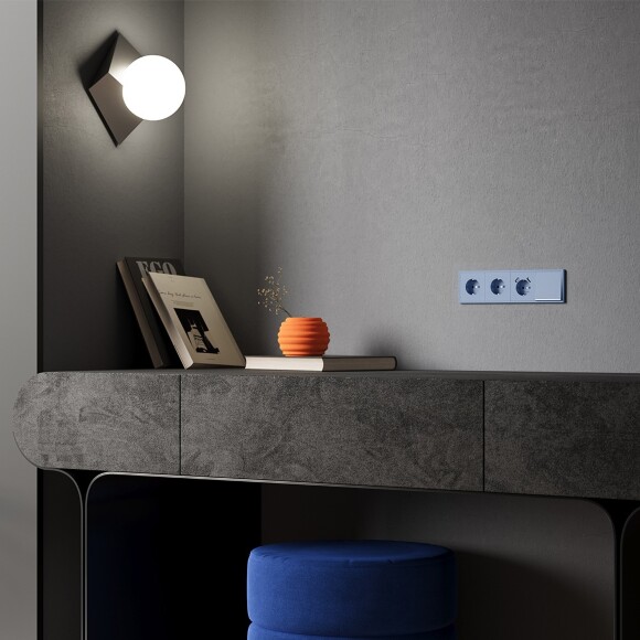 Клавиша для выключателя/переключателя одноклавишного с подсветкой, S70 (деним) Клавиша для выключателя/переключателя одноклавишного с подсветкой, S70 (деним)