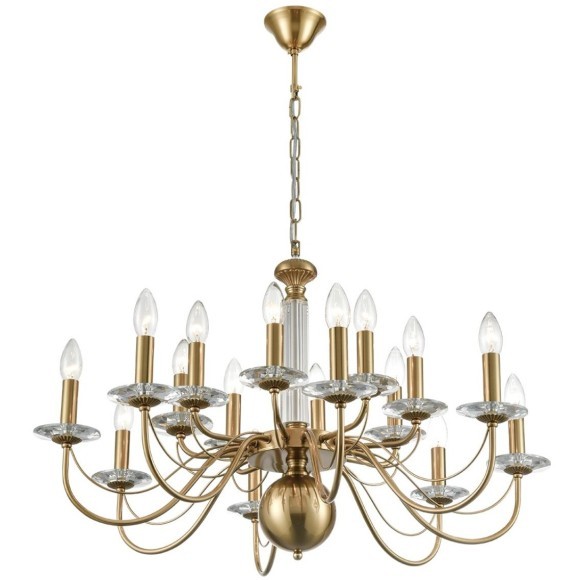 8033/16 CLASSI LN24 медь, металл/стекло Люстра подвесная Е14 16*40W 220V INCANTO