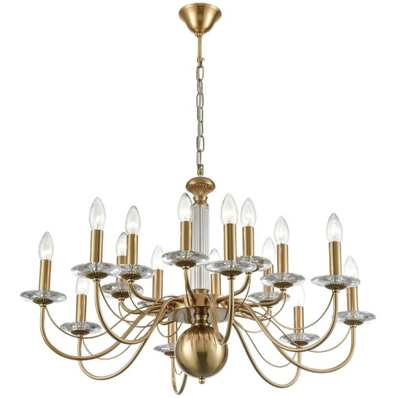 8033/16 CLASSI LN24 медь, металл/стекло Люстра подвесная Е14 16*40W 220V INCANTO