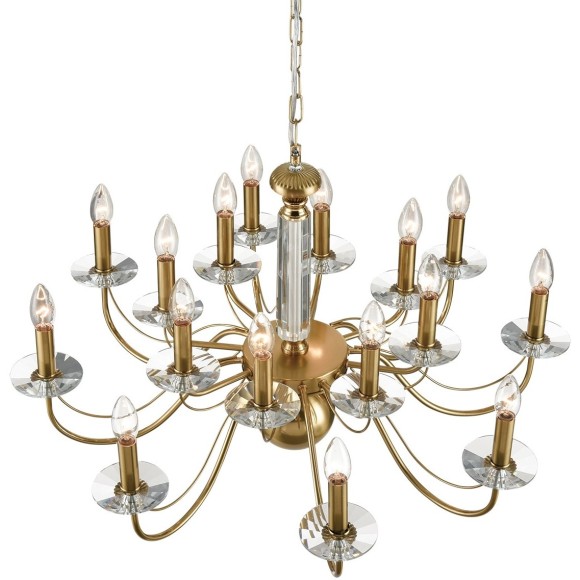 8033/16 CLASSI LN24 медь, металл/стекло Люстра подвесная Е14 16*40W 220V INCANTO