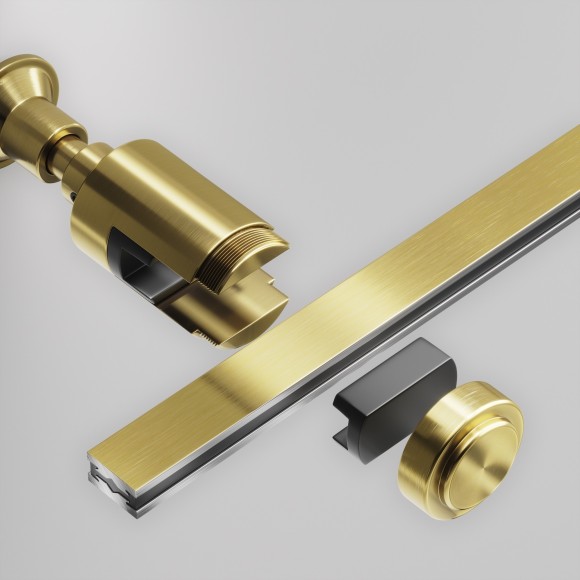 Настенное одинарное отступное крепление без питания TRA155CW-S1-BS