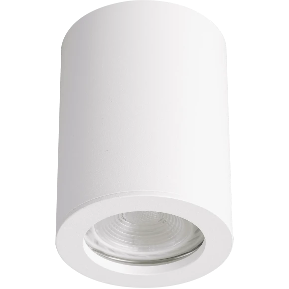 Crystal Lux CLT 422C WH 1400/347 Белый накладной потолочный влагозащищенный минималистичный светодиодный светильник под сменную лампу GU10, белый матовый металл, защита IP44