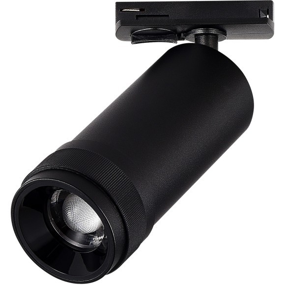 ST385.446.10 Св-к трек. Zoom Черный LED 1*10W 4000K 900Lm Ra 10-55° IP20 D55xH125 220V Однофазная трековая система ST385.446.10 Св-к трек. Zoom Черный LED 1*10W 4000K 900Lm Ra 10-55° IP20 D55xH125 220V Однофазная трековая система