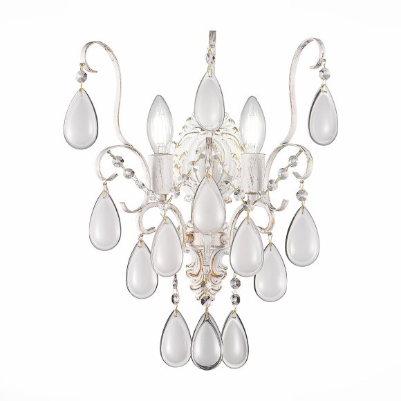 SLE160301-02 Светильник настенный Золотистый/Белый матовый E14 2*60W MAGONZA SLE160301-02 Светильник настенный Золотистый/Белый матовый E14 2*60W MAGONZA