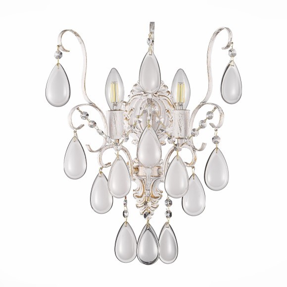 SLE160301-02 Светильник настенный Золотистый/Белый матовый E14 2*60W MAGONZA SLE160301-02 Светильник настенный Золотистый/Белый матовый E14 2*60W MAGONZA