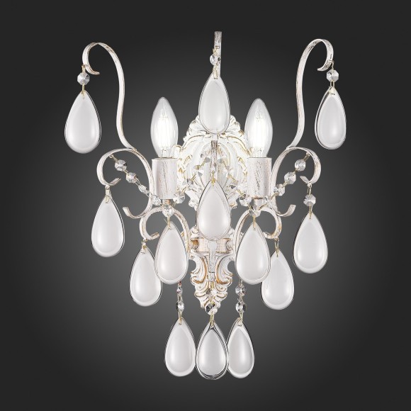 SLE160301-02 Светильник настенный Золотистый/Белый матовый E14 2*60W MAGONZA SLE160301-02 Светильник настенный Золотистый/Белый матовый E14 2*60W MAGONZA