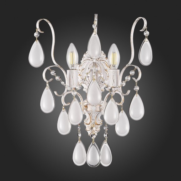 SLE160301-02 Светильник настенный Золотистый/Белый матовый E14 2*60W MAGONZA SLE160301-02 Светильник настенный Золотистый/Белый матовый E14 2*60W MAGONZA