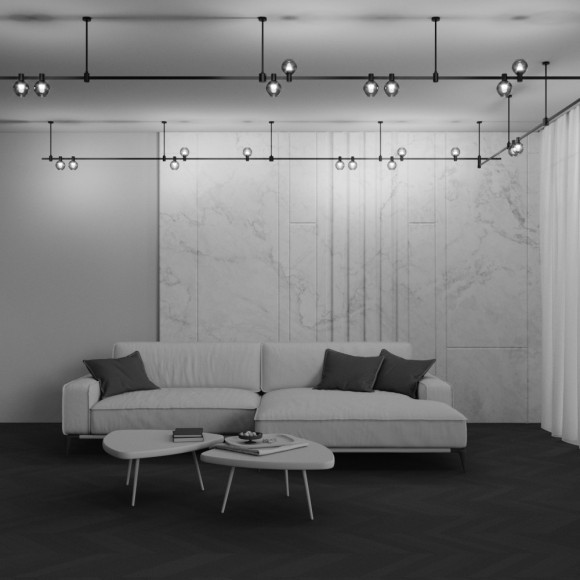 Магнитный трековый светильник Maytoni Flarity TR148-1-3W3K-B 3000K 40лм 3Вт