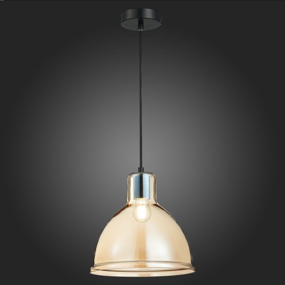 SLE114723-01 Подвес Черный/Янтарный E27 1*60W BACCHI SLE114723-01 Подвес Черный/Янтарный E27 1*60W BACCHI