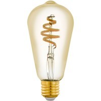 12583 Светодиодная филаментная лампа CONNECT ST64, 5,5W (E27) L142, Ø64, 2200-6500K, 400lm, золото