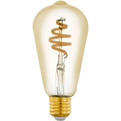 12583 Светодиодная филаментная лампа CONNECT ST64, 5,5W (E27) L142, Ø64, 2200-6500K, 400lm, золото
