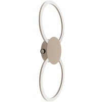 902127 Светодиодный светильник настенно-потолочный VENTICELLO 1, 20W;0,91W(LED;LED), 3000K, 2400;135lm, алюминий, песочный, белый,