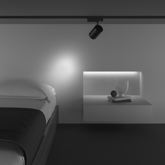 Трековый светильник трехфазный 220V светодиодный Vuoro TR029-3-20W3K-S-B