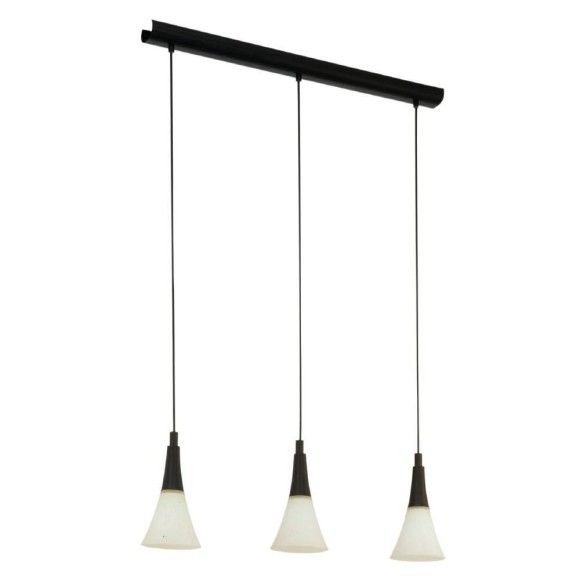 90734 EGLO BALSAMO Потолочная люстра с 3 лампами E14, 180Вт, коричневый, металл, стекло