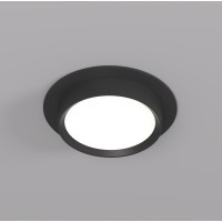 DK2090-BK Встраиваемый светильник FLAT, IP 20, до 15 Вт, GX53, LED, черный, алюминий