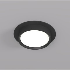 DK2090-BK Встраиваемый светильник FLAT, IP 20, до 15 Вт, GX53, LED, черный, алюминий DK2090-BK Встраиваемый светильник FLAT, IP 20, до 15 Вт, GX53, LED, черный, алюминий