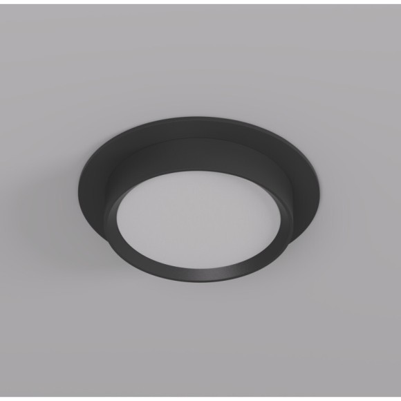 DK2090-BK Встраиваемый светильник FLAT, IP 20, до 15 Вт, GX53, LED, черный, алюминий