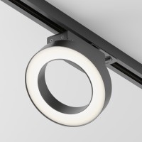 Однофазный двужильный светодиодный трековый светильник Maytoni Unity TR044-1-12W4K-B Rim 4000К 650Лм CRI85+ 110° 12Вт