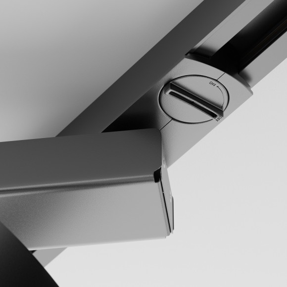 Однофазный двужильный светодиодный трековый светильник Maytoni Unity TR044-1-12W4K-B Rim 4000К 650Лм CRI85+ 110° 12Вт