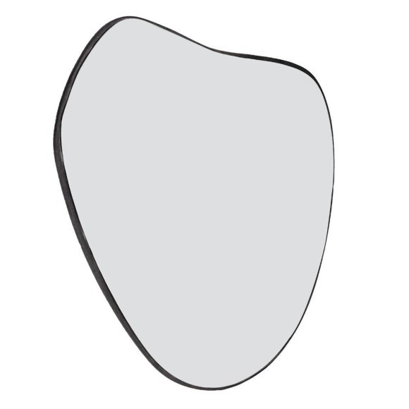 425007 BANI Декоративное зеркало L610 B10 H555 дерево зеркальное стекло черный скандинавский