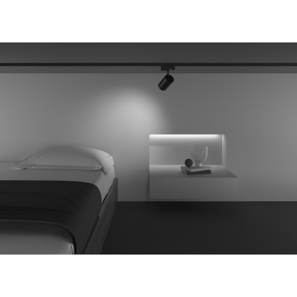 Трековый светильник трехфазный 220V светодиодный Vuoro TR029-3-10W3K-W-B