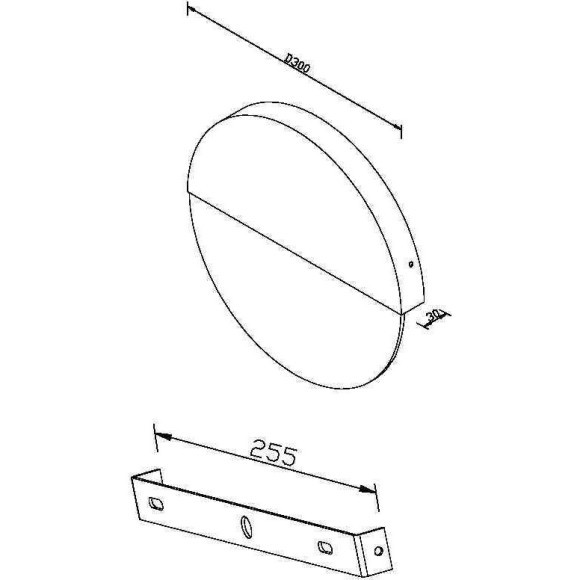 Настенный светильник (бра) Maytoni MOD320WL-L6BS3K1