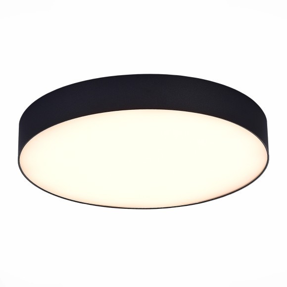 ST606.432.48 Светильник потолочный Черный LED 1*48W 3000K 4 320Lm Ra85 120° IP20 D400xH55 185-265V Накладные светильники