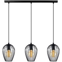 49478 Подвес NEWTOWN, 3x60W (E27), L700, H1100, сталь, черный